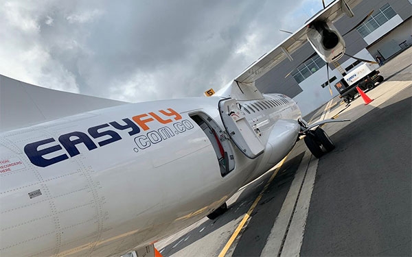 Easyfly, ahora con vuelos ch&aacute;rter con aviones de 50 y 70 sillas